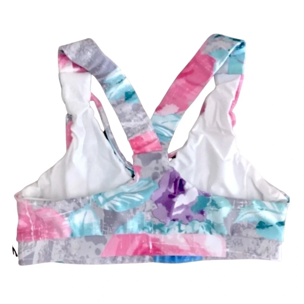 VITA LA x ANNA VICTORIA strappy criss cross racerback yoga top M - Picture 4 of 8